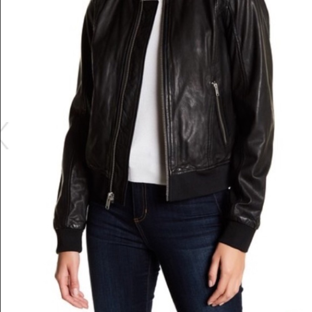 Leather Jacket Marc New York Andrew Marc XL Black - Picture 4 of 7